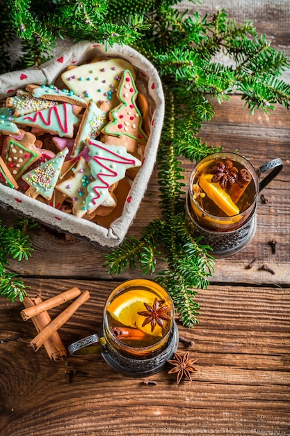 Weihnachtsplätzchen mit Zimt