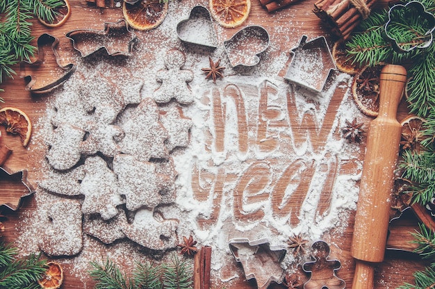 Foto weihnachtsplätzchen sind hausgemacht