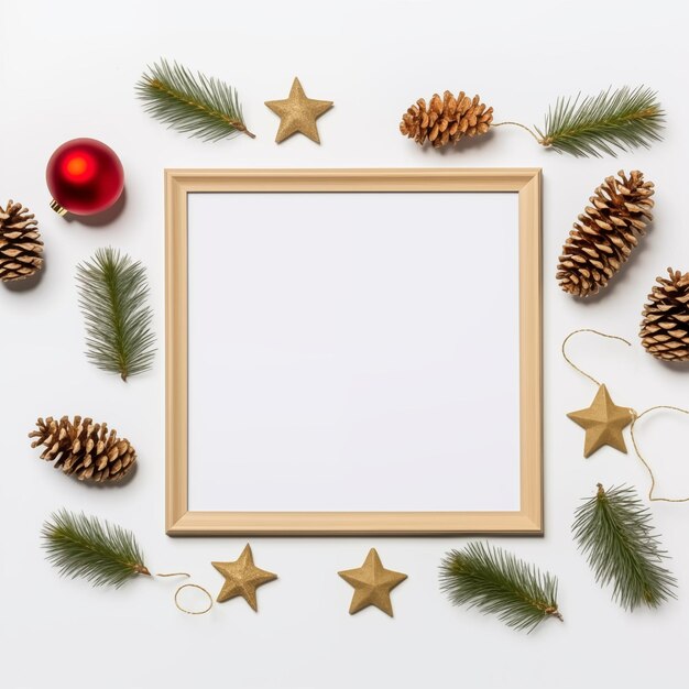 Weihnachtsrahmen-Mockup Wandkunst-Mockup Urlaubsrahmen-Mockup Holz-Mockup-Rahmen-Festrahmen-Mock