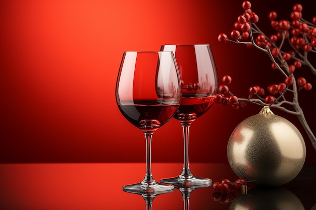 Weihnachtsroter Wein Hintergrund rote Tapete
