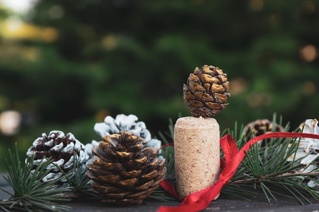 Weihnachtsschmuck Christbaumschmuck Tannenzapfen dekorative Objekte für den Urlaub