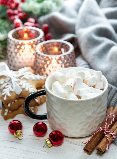 Weihnachtsschmuck Kakao und Lebkuchen