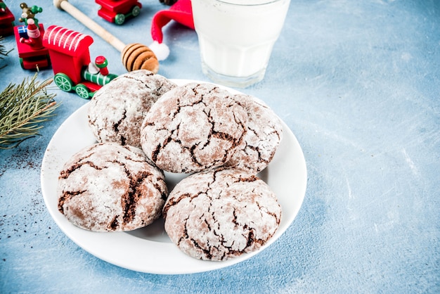 Weihnachtsschokoladenplätzchen