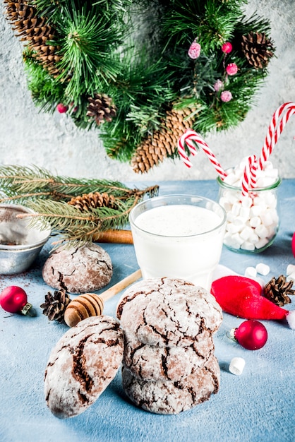 Weihnachtsschokoladenplätzchen