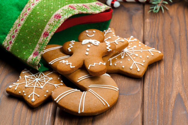 Weihnachtsselbst gemachte Lebkuchenmannplätzchen