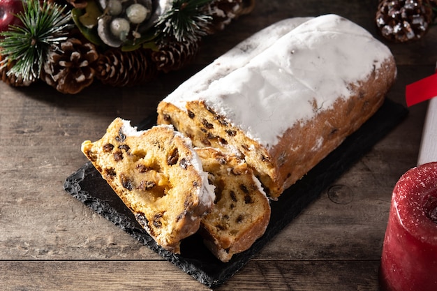 Weihnachtsstollen Obstkuchen