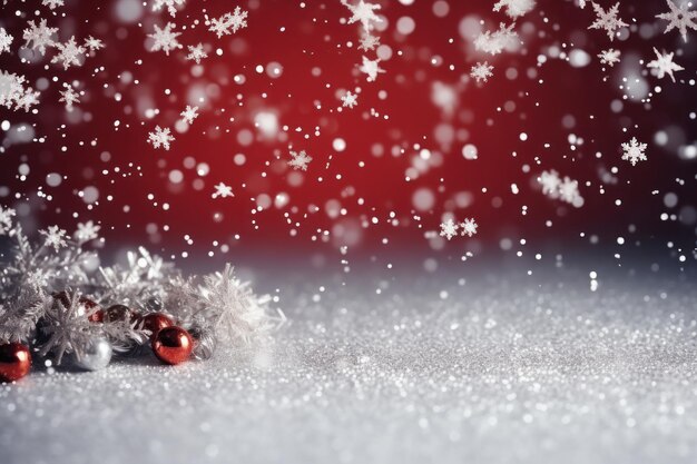 Weihnachtstapete auf Schnee