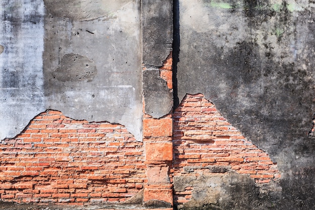 Weinlese alterte strukturelle wand des strukturierten lehmsteinziegelsteinblockes des braunen brauns