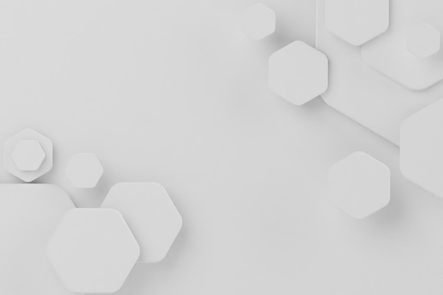 Weiß Hexagone Hintergrund