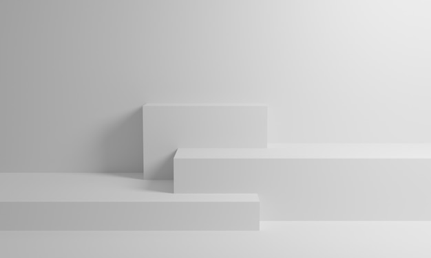 Weiße 3D-Rendering-Hintergrundwand, kann für Banner-Designelemente verwendet werden, die Hintergrund anzeigen