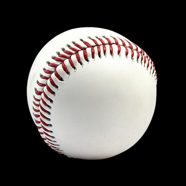 Weiße Baseball-Naheaufführung