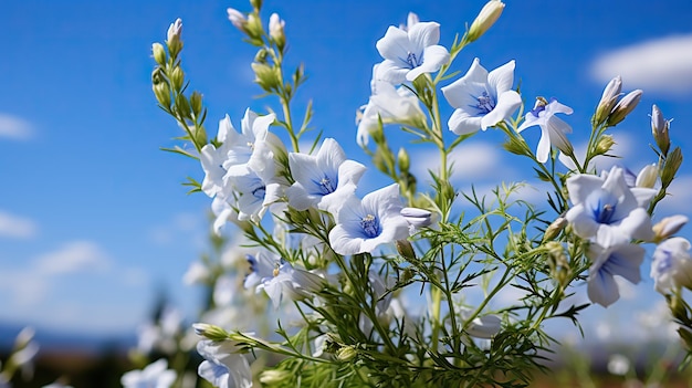 weiße Blumen hintergrund baby blaue Farbe Hintergrund Orchidee moderne Vasen Blumen in Vase auf