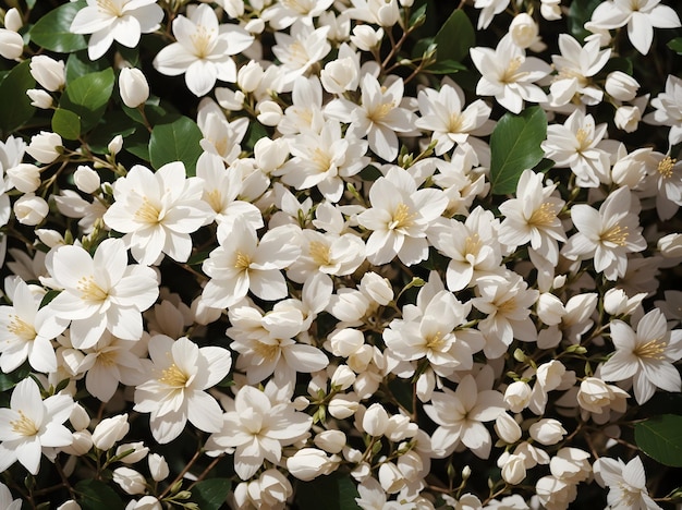 weiße Blumen im Garten