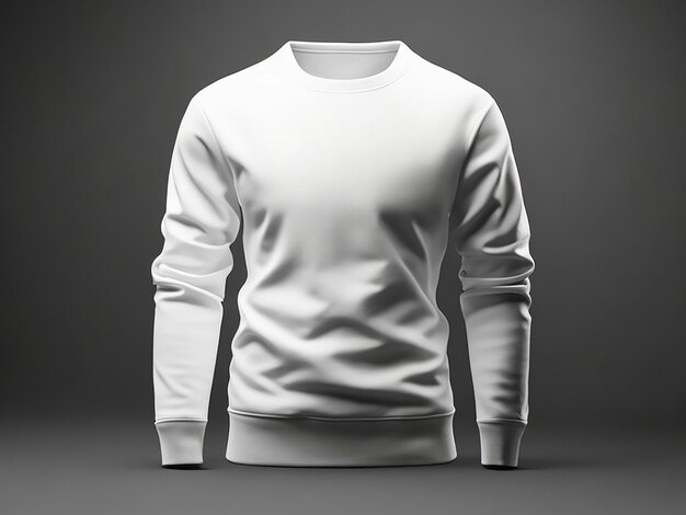 Foto weiße farbige sweatshirts mockup-desing für 19 raumkleidung mit schwarzem hintergrund