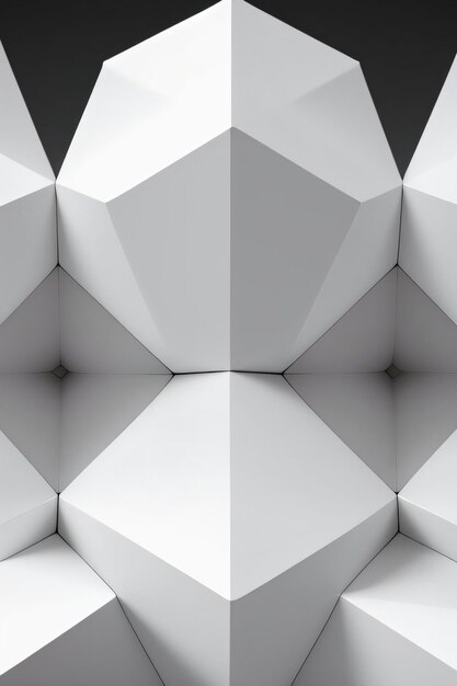 Weiße Geometrie Textur 3D Moderner Hintergrund