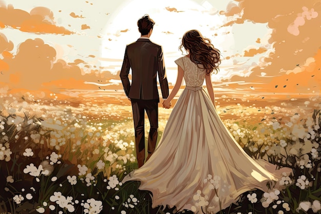 weiße Hochzeitsblumen und eine Atmosphäre voller Liebe