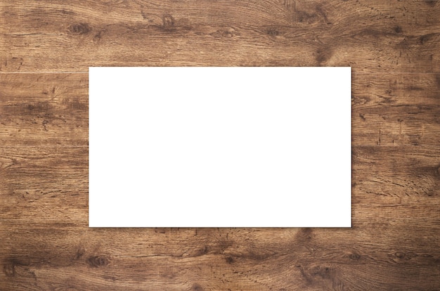 Foto weiße leere namenskarte oder visitenkarte