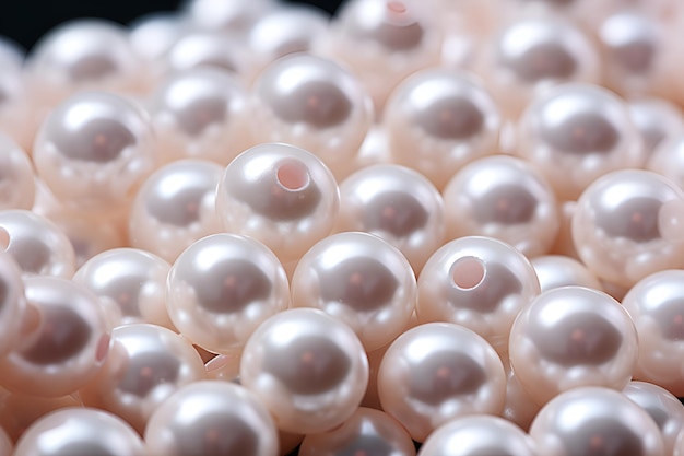 Weiße Perlen in loser Schüttung