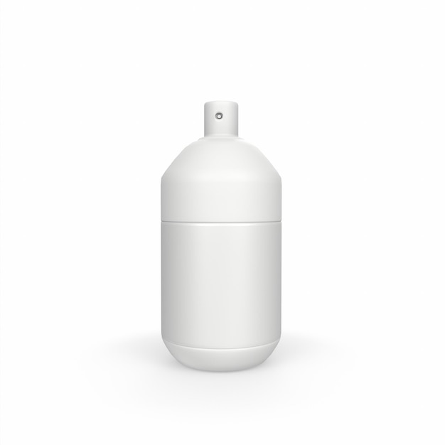 weiße Plastikflasche 3D-Modellierung