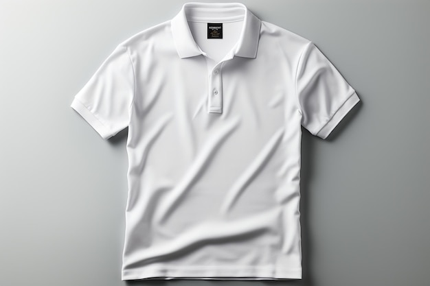 Foto weiße polo-t-shirt-mockup mit hoher qualität