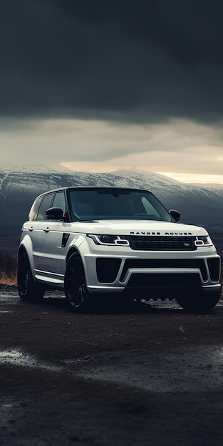 Foto weiße range rover tapete 4k