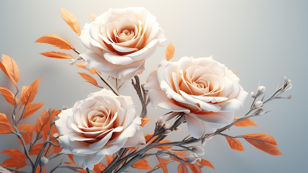 weiße Rose Hintergrund HD 8K Wallpaper Stock Fotobild