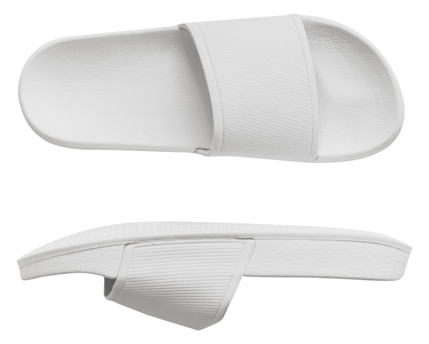 Weiße Schießsandalen png Sommerslipper-Mockup