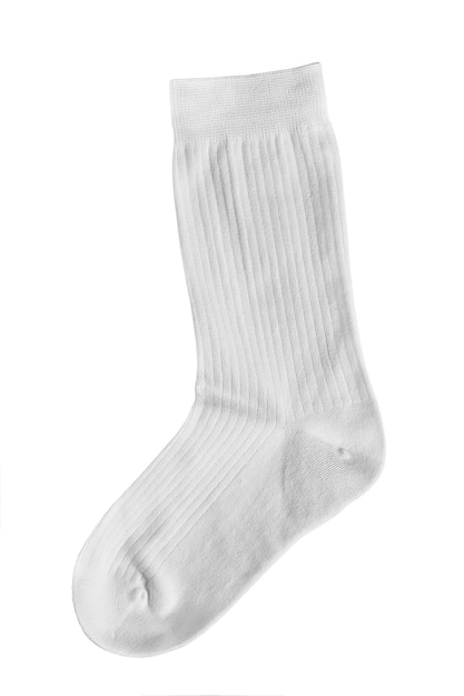 Weiße Socke isoliert