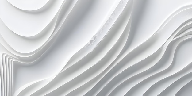 Weiße und Palette-Kombination Single-Layer-Wellenlinie 3D-Ansicht Tapete 8k HD-Auflösung