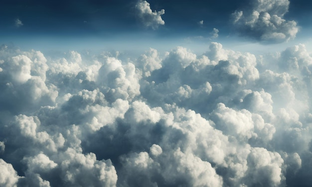 Weiße Wolke am blauen Himmel