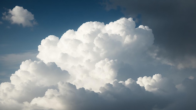 Weiße Wolke im blauen Himmel