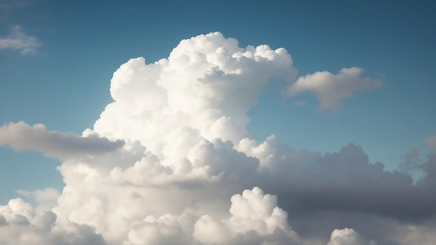 Weiße Wolke im blauen Himmel