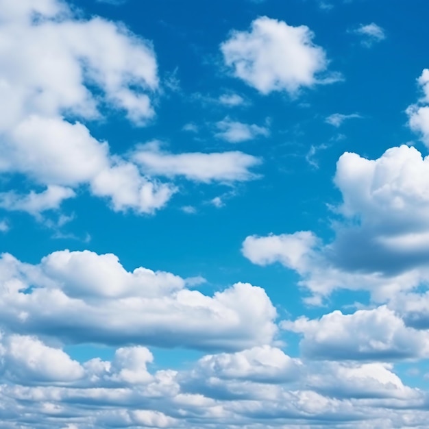 Weiße Wolken am blauen Himmel als Hintergrund