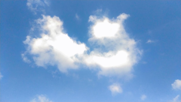 weiße Wolken am blauen Himmel