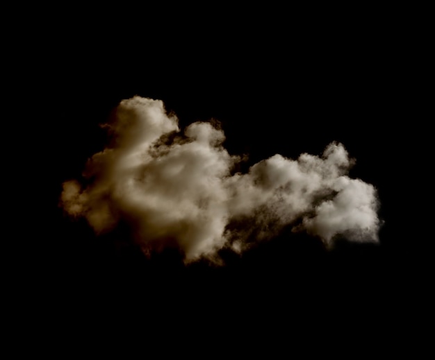 Weiße Wolken auf Schwarz