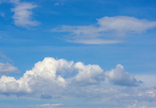 weiße Wolken im blauen Himmel