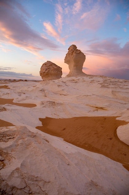 Weiße Wüste in der Sahara in Zentralägypten