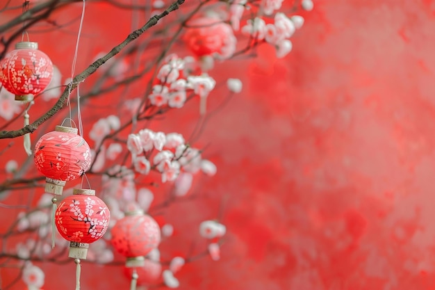 Weißer blumiger Hintergrund Chinesisch