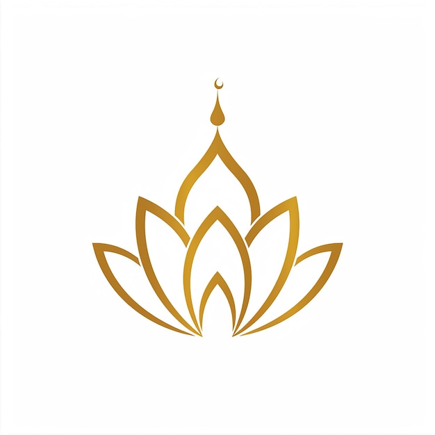Weißer Hintergrund Lotus-Logo Lotus-Blumen-Logo Einfaches Lotus-Logos Elegantes Lotus-logo Lotus-Lobo de