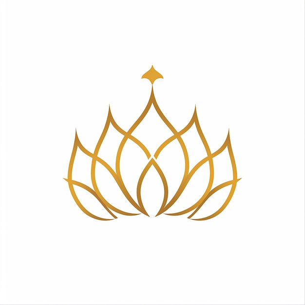 Weißer Hintergrund Lotus-Logo Lotus-Blumen-Logo Einfaches Lotus-Logos Elegantes Lotus-logo Lotus-Lobo de