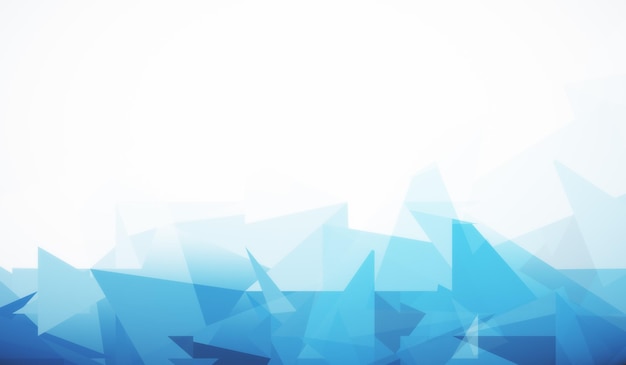 Weißer Hintergrund mit blauem polygonalem Muster