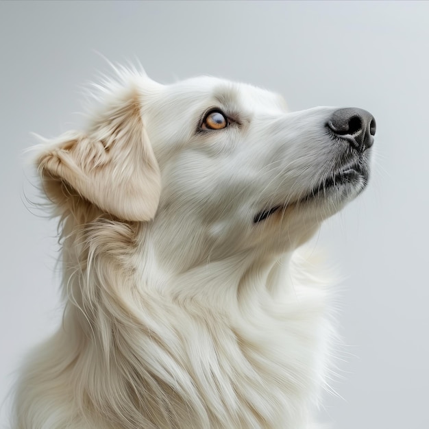 weißer Hundehintergrund AI Generativ