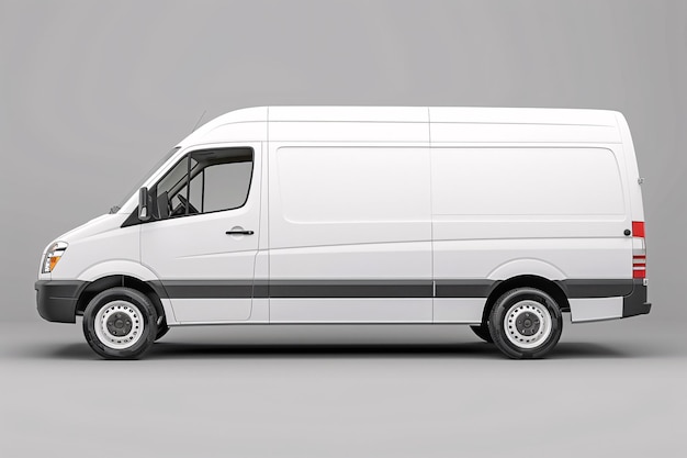 Weißer Lieferwagen-Mockup für Branding und Marketing