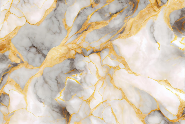 Weißer Marmor mit goldenen und gelben Zitrinadern abstrakter Hintergrund