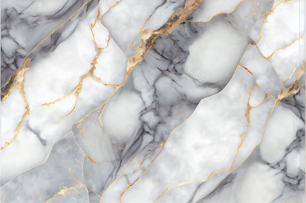 Weißer Marmor mit goldenen und grauen Adern abstrakter Hintergrund