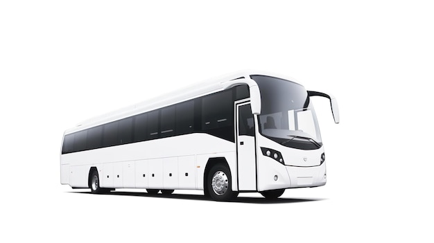 Weißer Passagierbus-Isola