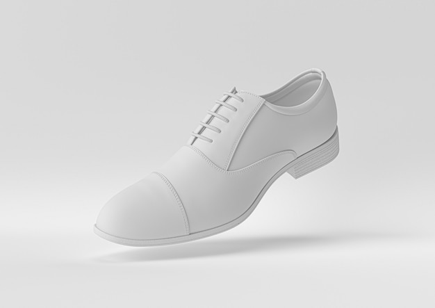 Weißer Schuh. 3d rendern, 3d illustration.