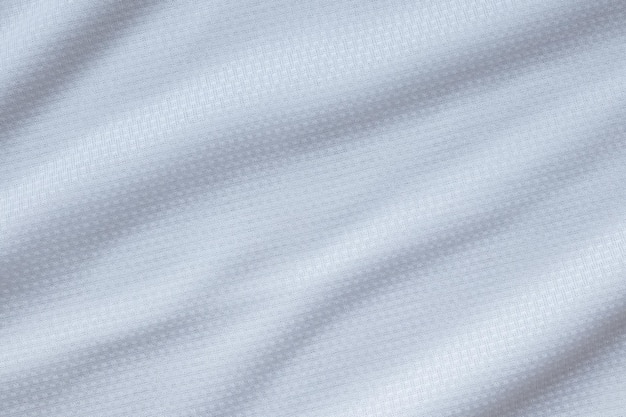 Weißer Sportbekleidungsstoff Fußballtrikot Trikot Textur Hintergrund