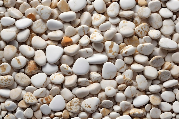 Weißer Steinhintergrund, Kieselsteine, Steinhintergrund, Steinhintergrund, Kieselsteine, Kieselsteine, Tapete, KI generativ