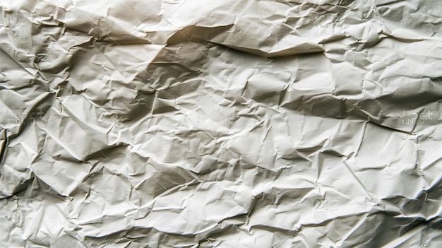 Weißer, zerknitterter Papierhintergrund Textur des zerknitterten Papiers